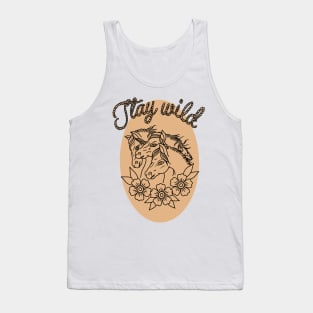 Stay wild horses Tank Top